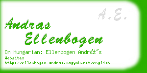 andras ellenbogen business card